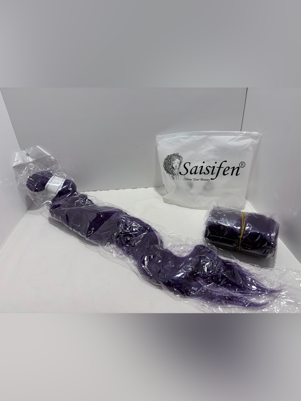 Saisifen Purple Braiding Hair Extensions Set of 2
